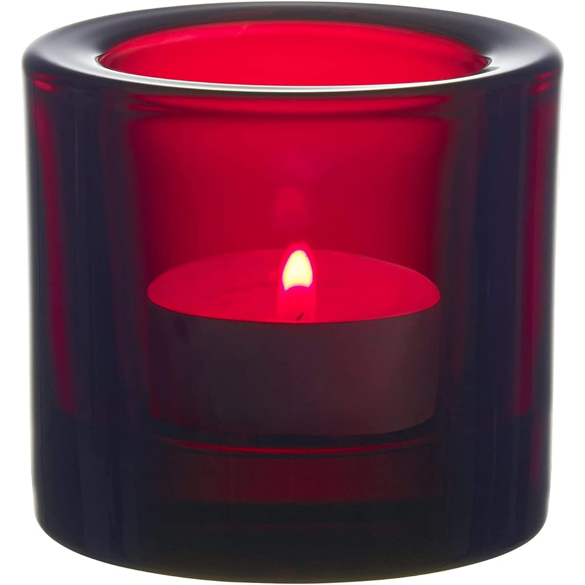 [Regular Imported Product] Iittala Millet Candle Holder Cranberry 1014352