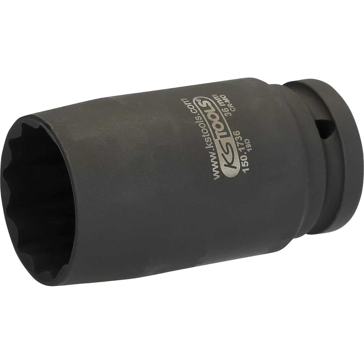 KS Tools Drive Shaft Impact Socket 12 Points Thin Wall 3/4" 36mm 150.1736