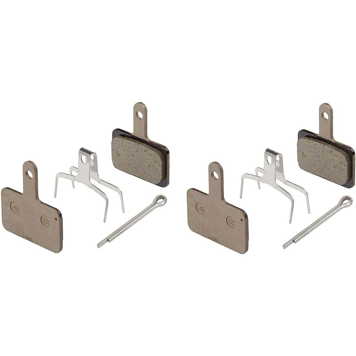 Shimano Disc Brake Pad B01S Resin & Presser Spring with Cotter Pin Set of 2
