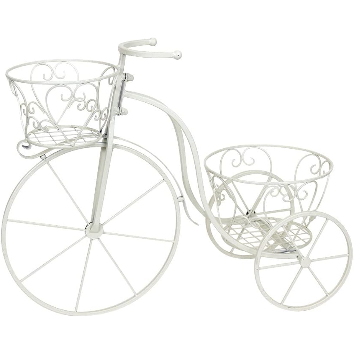 Murataya Sangyo Iron Planter Tricycle Cream 6359