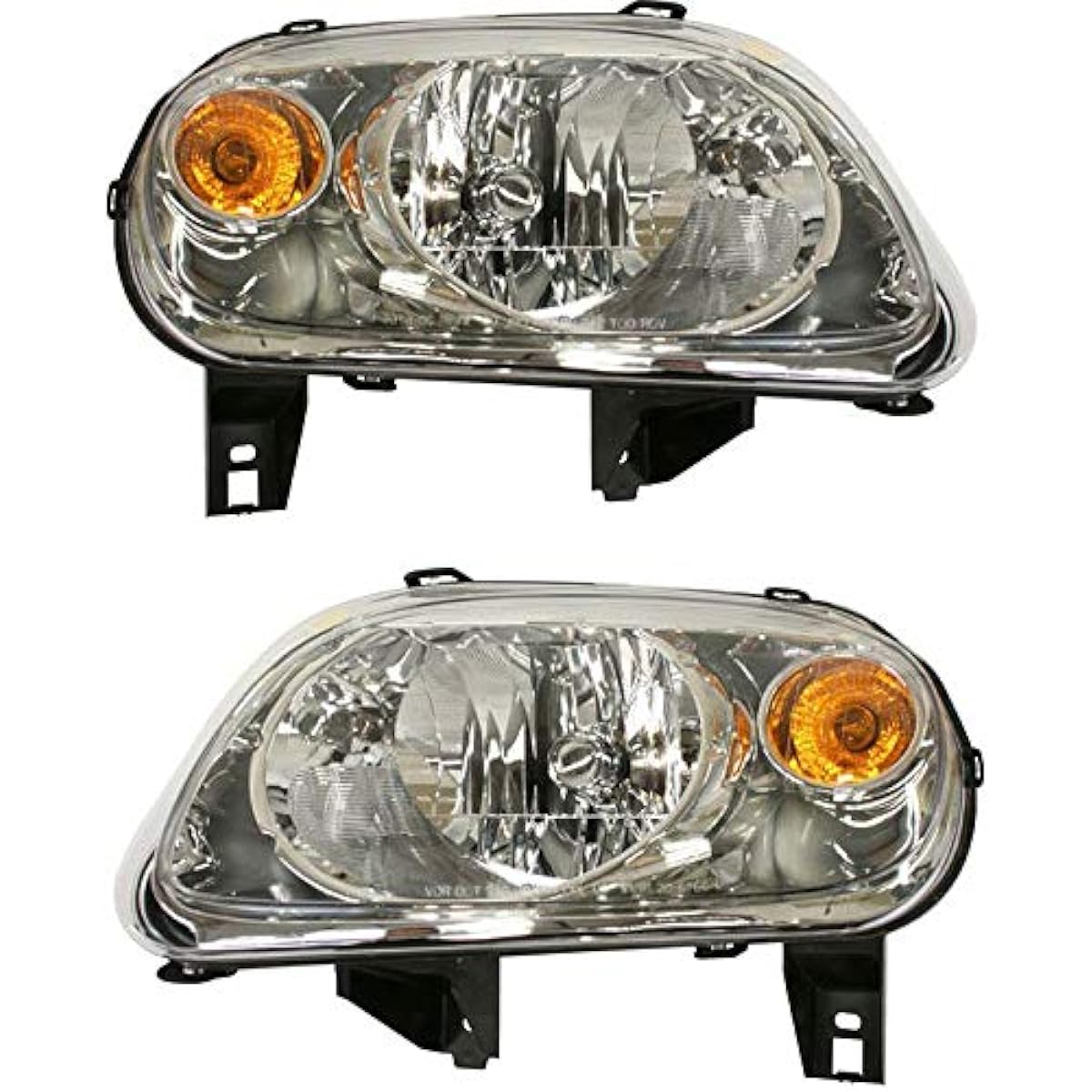 EVAN-FISCHER Headlight Set 2006-2011 Chevrolet HHR Left driver and right assistant seat side halogen bulb