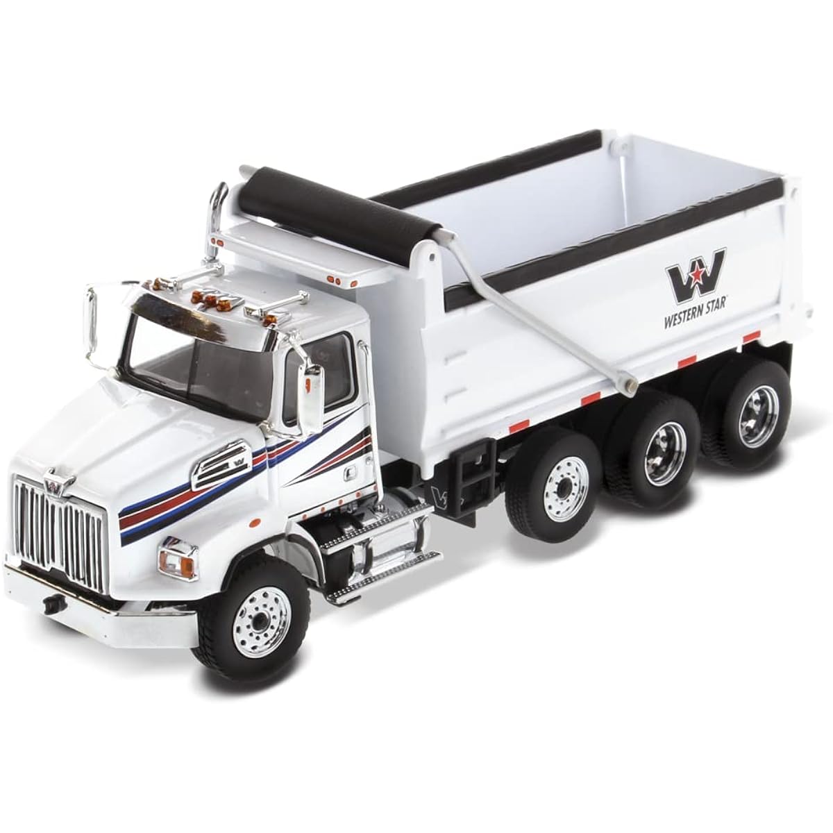 DIECAST MASTERS Western Star 4700 SB Dump Truck White Cab/White Dump Body