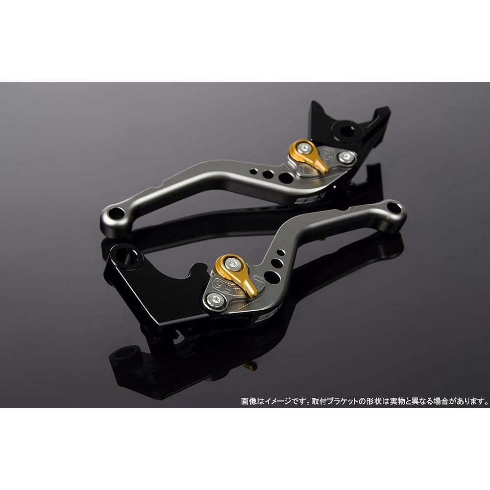 SSK Adjust Lever Standard Short Lever Color: Matte Titanium Adjuster Color: Matte Gold NINJA1000 2017-2018 Z1000 2017-2018 Z1000R 2017-2018 Z900RS LVCM028TM-GD