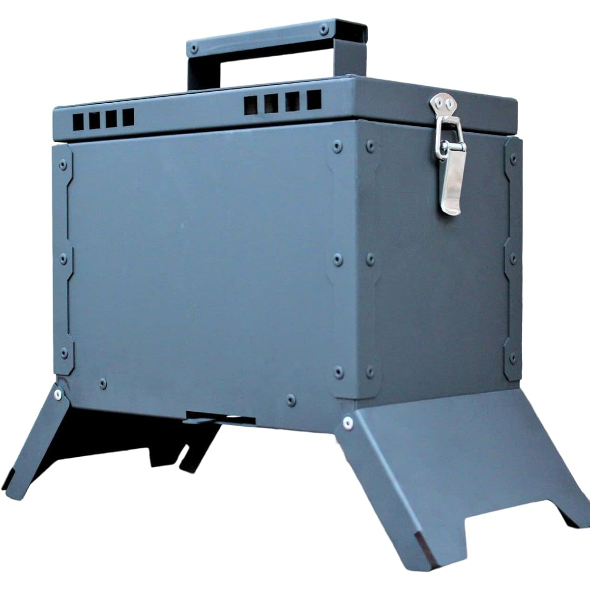 Charcoal all-round box 燼 [ZIN] Solo BBQ Stove Bonfire Stand Fire Extinguisher Solo Camping Compact BBQ Grill Camping Bonfire Outdoor Charcoal