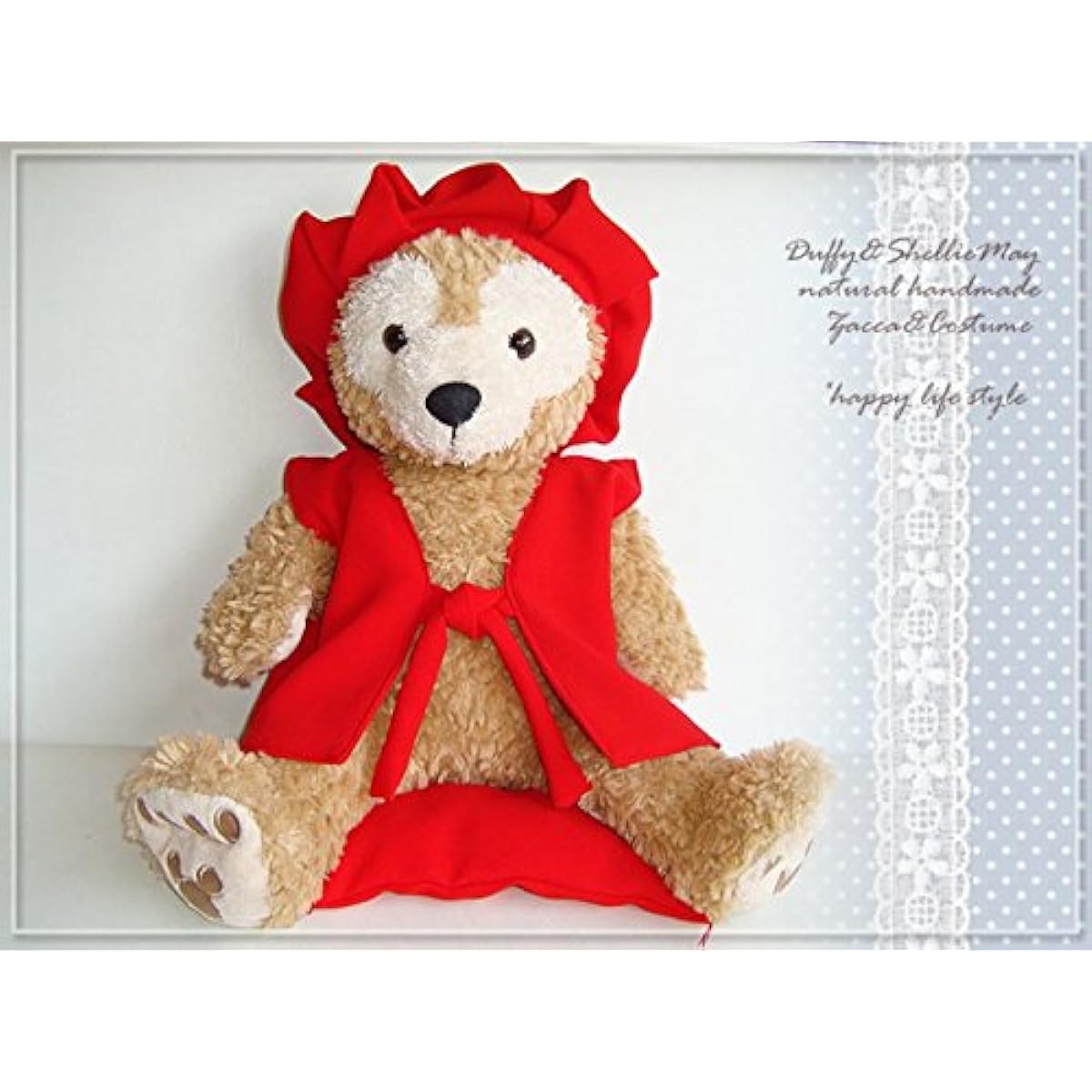 Duffy Shellie May Costume S size Duffy for celebrating 60th birthday! Red Chanchanko & Hat Kanreki-S