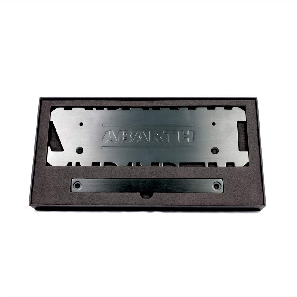Eve Design Abarth 500 695 595 Exclusive Number Position Correction Kit Vertical Riser VRA1 Abarth License Plate License Plate Angle Adjustment License Plate Stay Abarth Number Stay