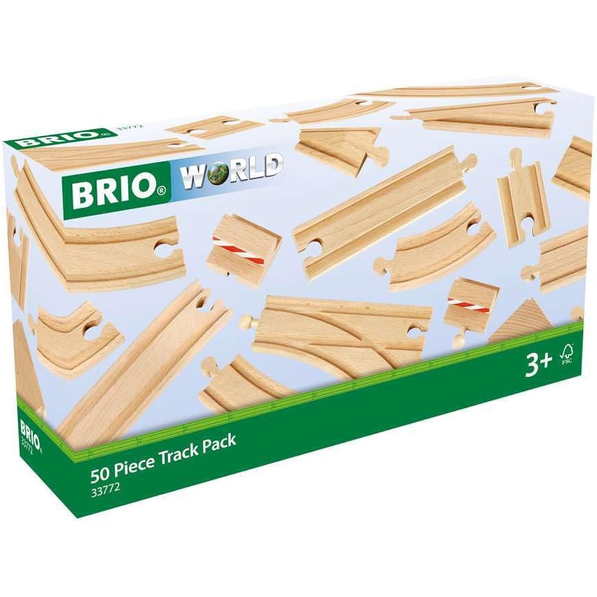 BRIO 50 piece additional rail set 33772