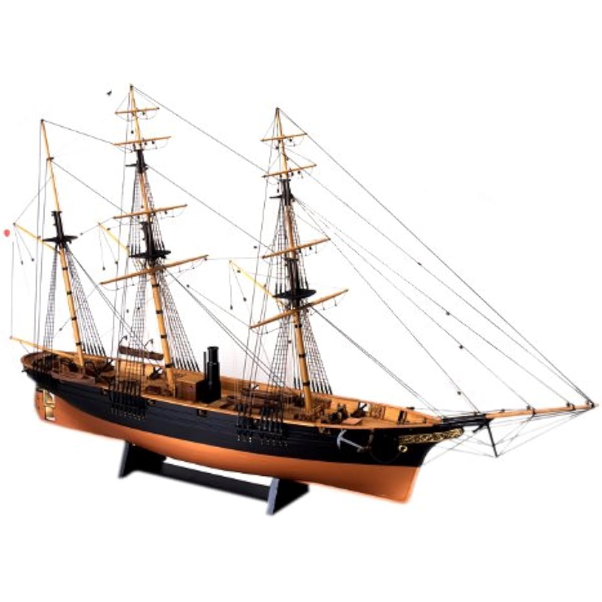 Woody Joe 1/75 Kanrin Maru without sail wooden sailing ship model assembly kit