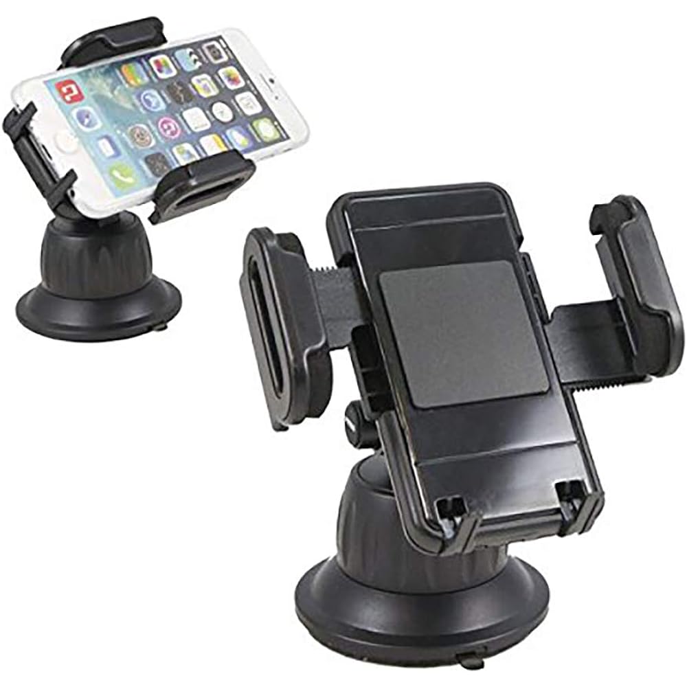 digidock Car Holder Smartphone Dashboard Mount Patented 180 Degree Angle Adjustment CR-3600SPU Black