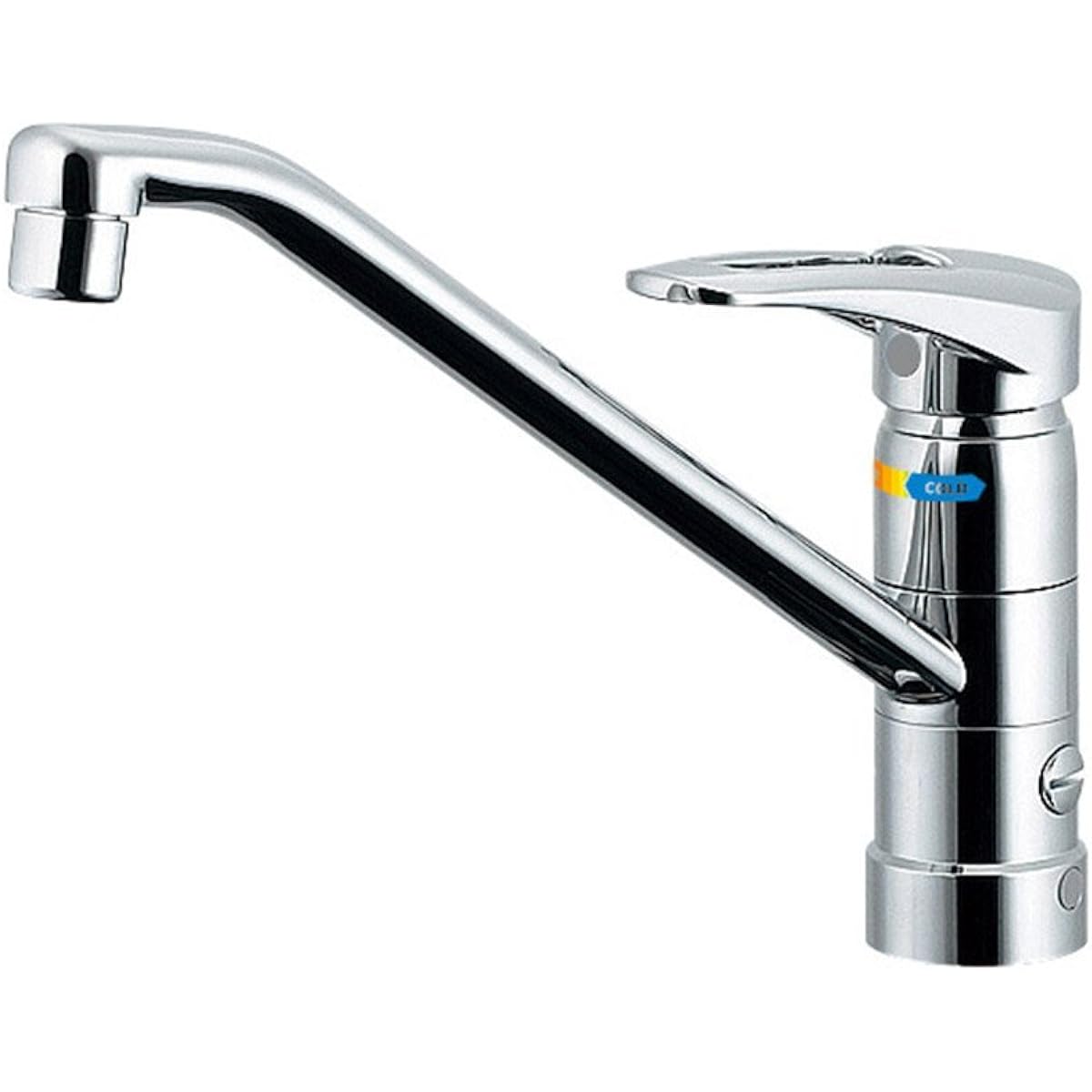 Kakudai Kitchen with stand, limited hot water supply, eco single lever mixer faucet, can be installed without going under the sink, can be used to divert water 117-051