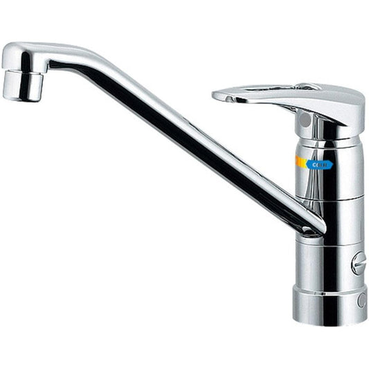Kakudai Kitchen with stand, limited hot water supply, eco single lever mixer faucet, can be installed without going under the sink, can be used to divert water 117-051