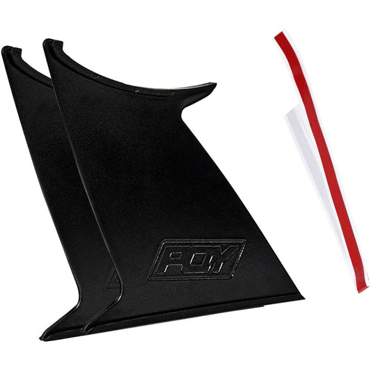 PQY Spoiler Wing Stabilizer 2 Pieces 2015-2019 Subaru WRX STI Sedan Spoiler Wing Stiffor Support Rally with PQY Logo