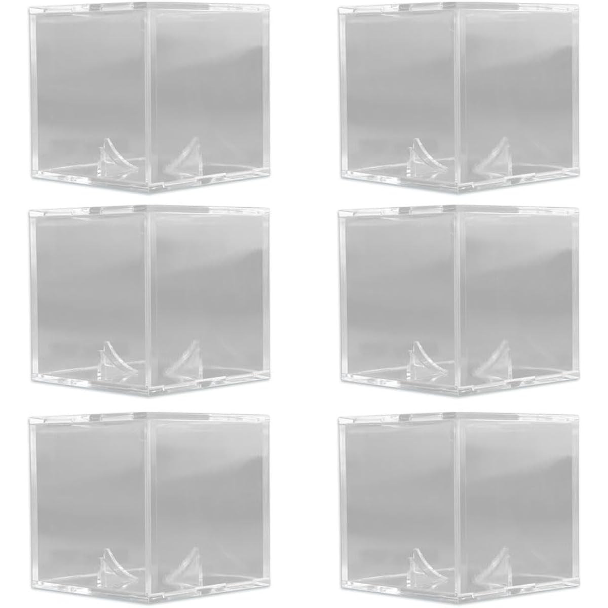 HIHO MALL Sign ball storage case, set of 6, storage, display, antifouling, clear color, display, anti-slip