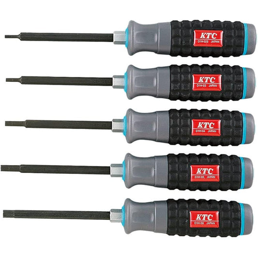 Kyoto Machinery Tools (KTC) Resin Handle Hexagon Driver Set 5 Pieces TD1H5