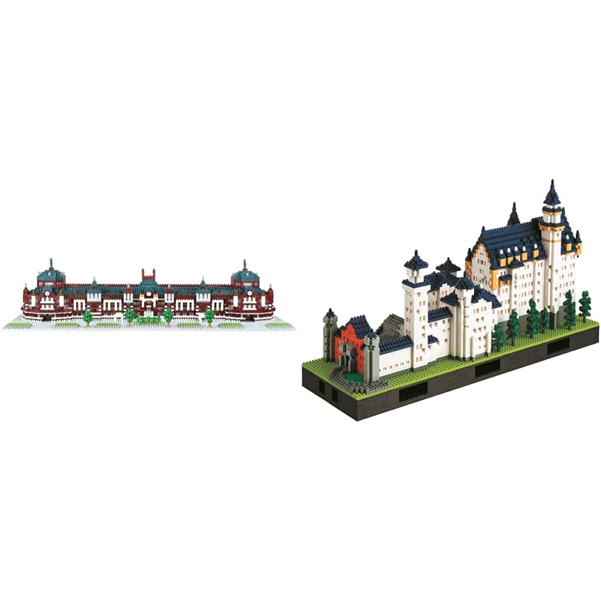 [Nanoblock Adult Hobby Set] Tokyo Station Marunouchi Station Building Deluxe Edition NB-054 [Japan Toy Award 2021 High Target Category Excellence Award] + Neuschwanstein Castle DELUXEEDITION