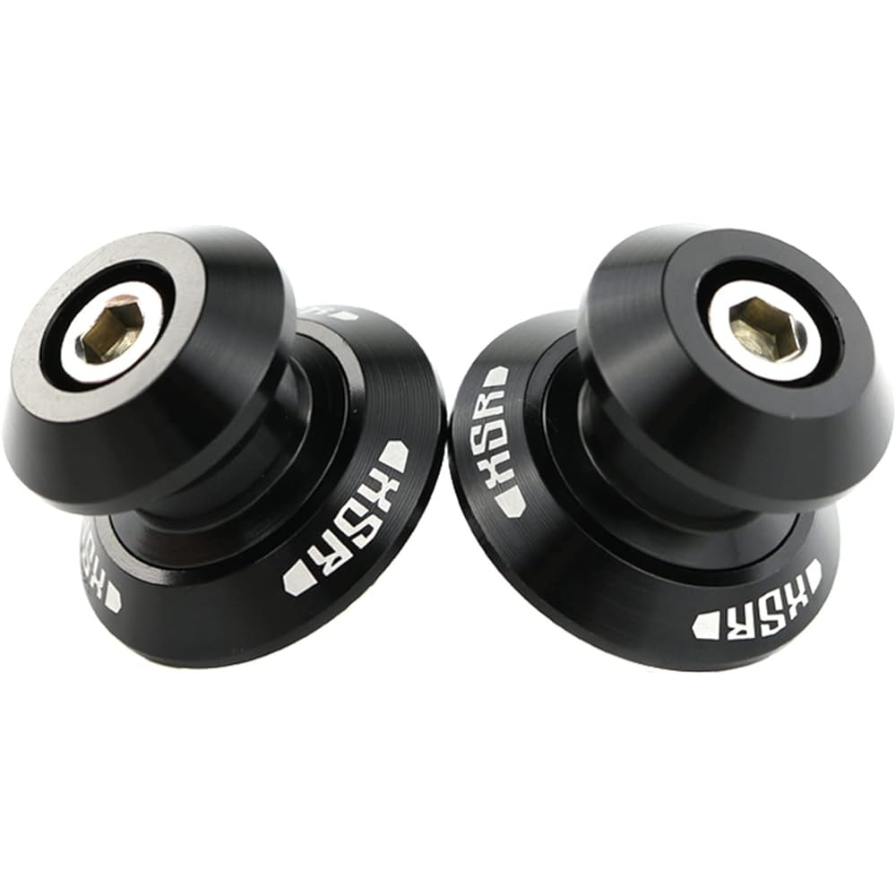 Stand Screw Slider Suitable for YAMAHA XSR 900 XSR900 2016 2017 2018 2019 Swing Arm Spool Slider Stand Swing Arm Bobbin CNC Aluminum Alloy (Color: Black)