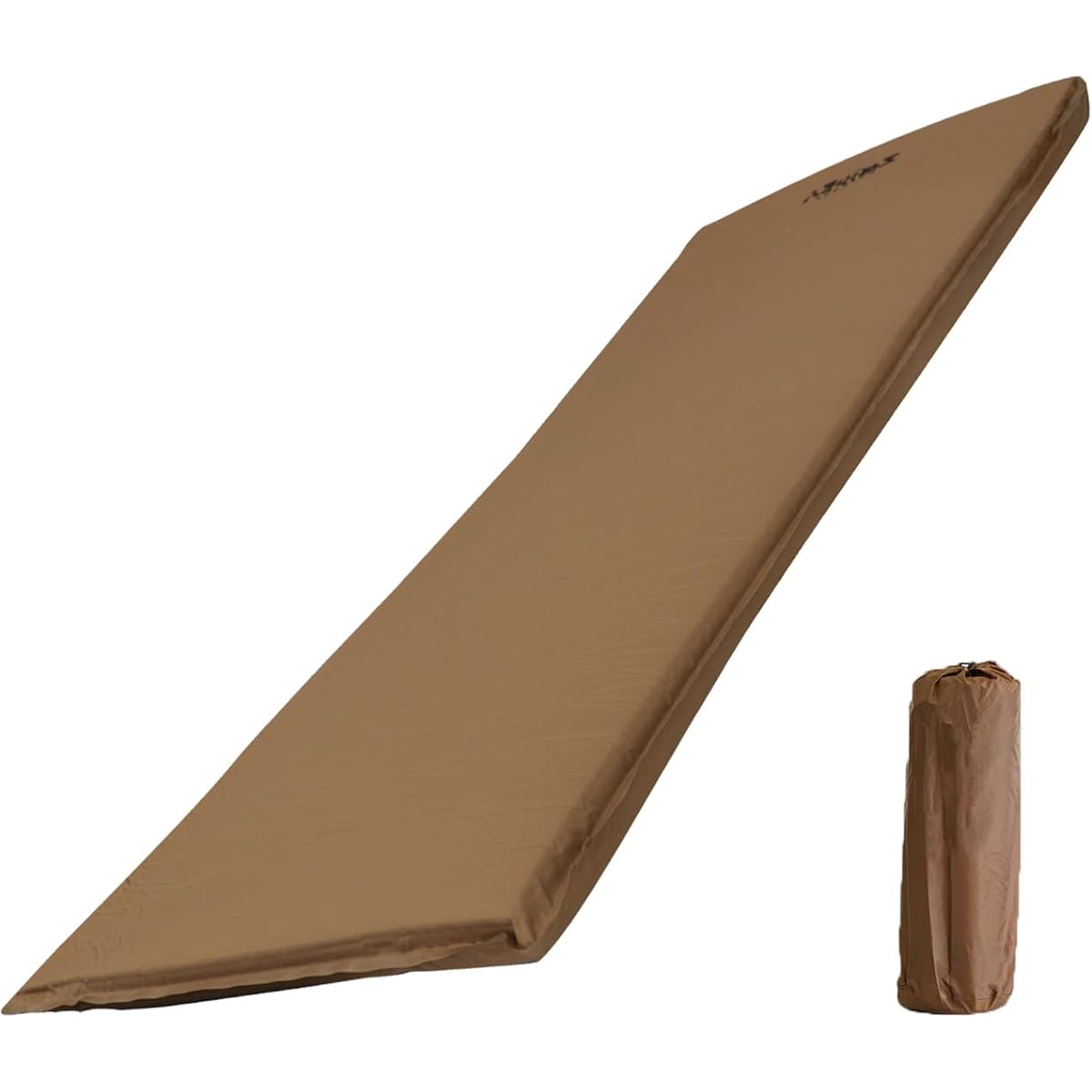 [m. Mdot] Camping Mat, Tent Mat, Inflator Mat, Camping Mat, Thickness 8cm (Japanese Company Planning) (Coyote)