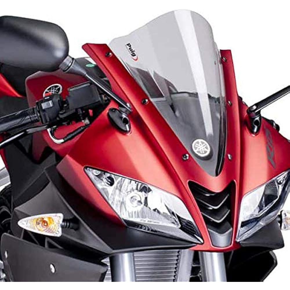 Puig 4637W RACING-SCREEN [CLEAR] YAMAHA YZF-R125(08-15) Puig Screen Cowl Motorcycle Bike Parts