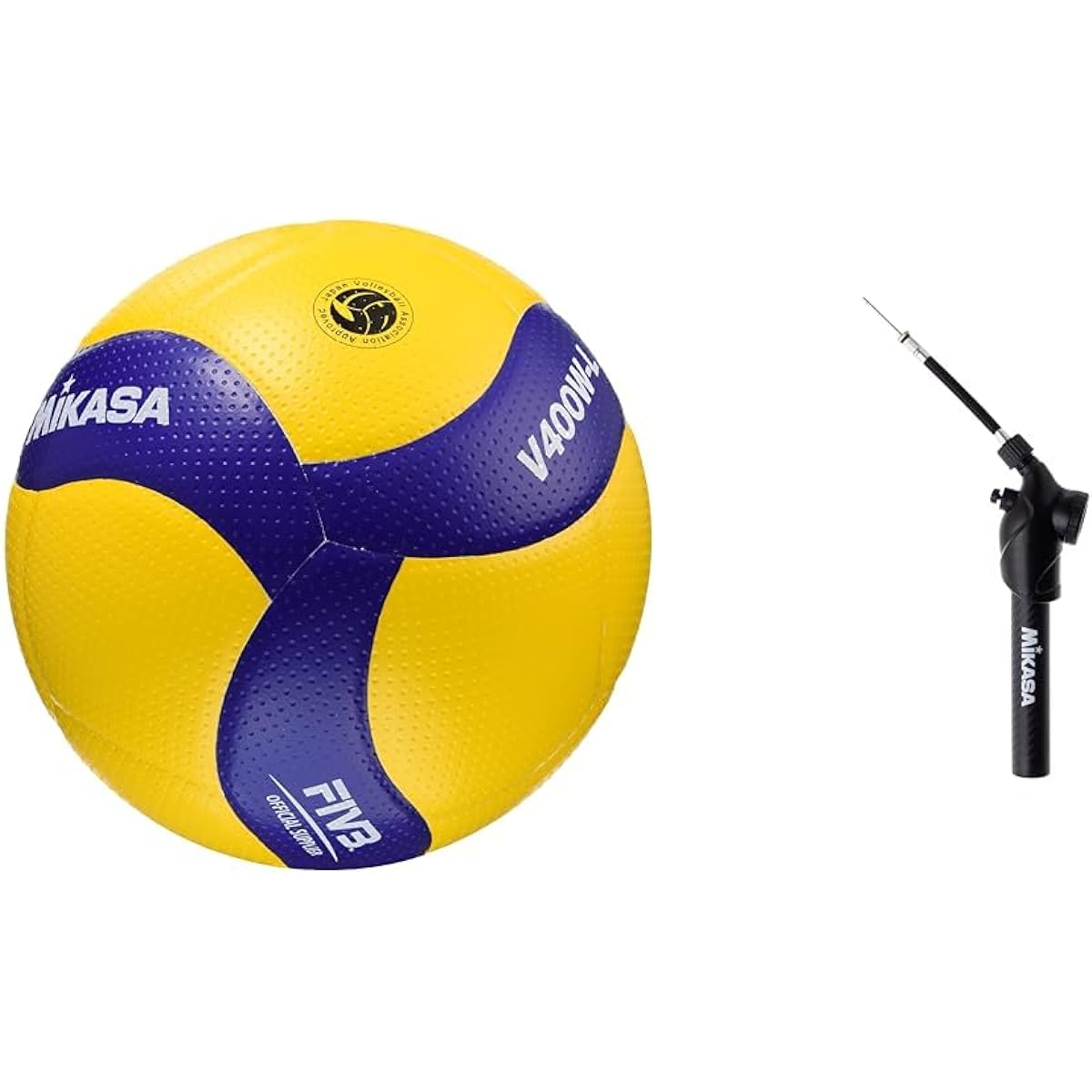 MIKASA Volleyball Lightweight No. 4 Japan Volleyball Association Certified Ball for Elementary School Students Yellow/Blue V400W-L Recommended Internal Pressure 0.3 (kgf/㎠)