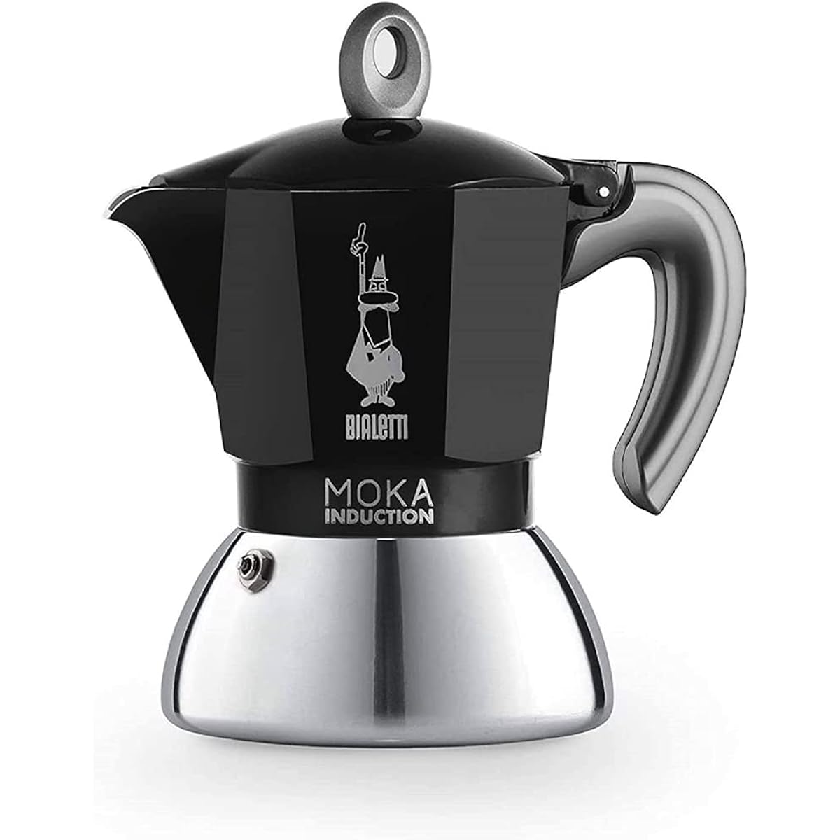 BIALETTI Bialetti Mocha Induction 4 Cups IH Compatible & Direct Fire Type (Coffee Maker Espresso Maker Macchinetta)