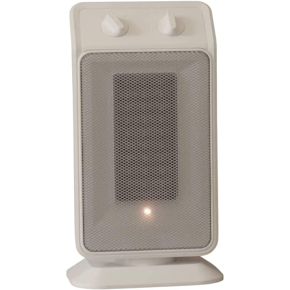 Iris Plaza Heater Foot Heater Small Hanx-Home Left and Right Swivel Function Automatic OFF Function When Falling Over Ceramic Heater Heating 1200W White HA-M02W