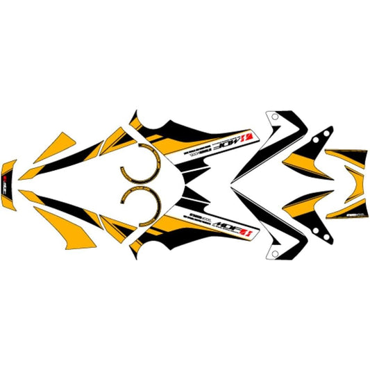 MDF Graphic Kit Complete Set Attacker Model Body Color Yellow for Yellow GROM(13-15) MGROM-A-SYE-ALL