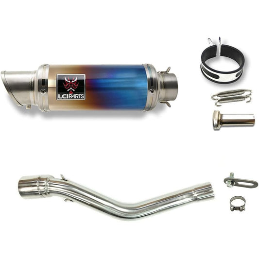CRF250L CRF250 RALLY 2021-2023 MD47 LCIPARTS Short Titanium Slip-On Muffler