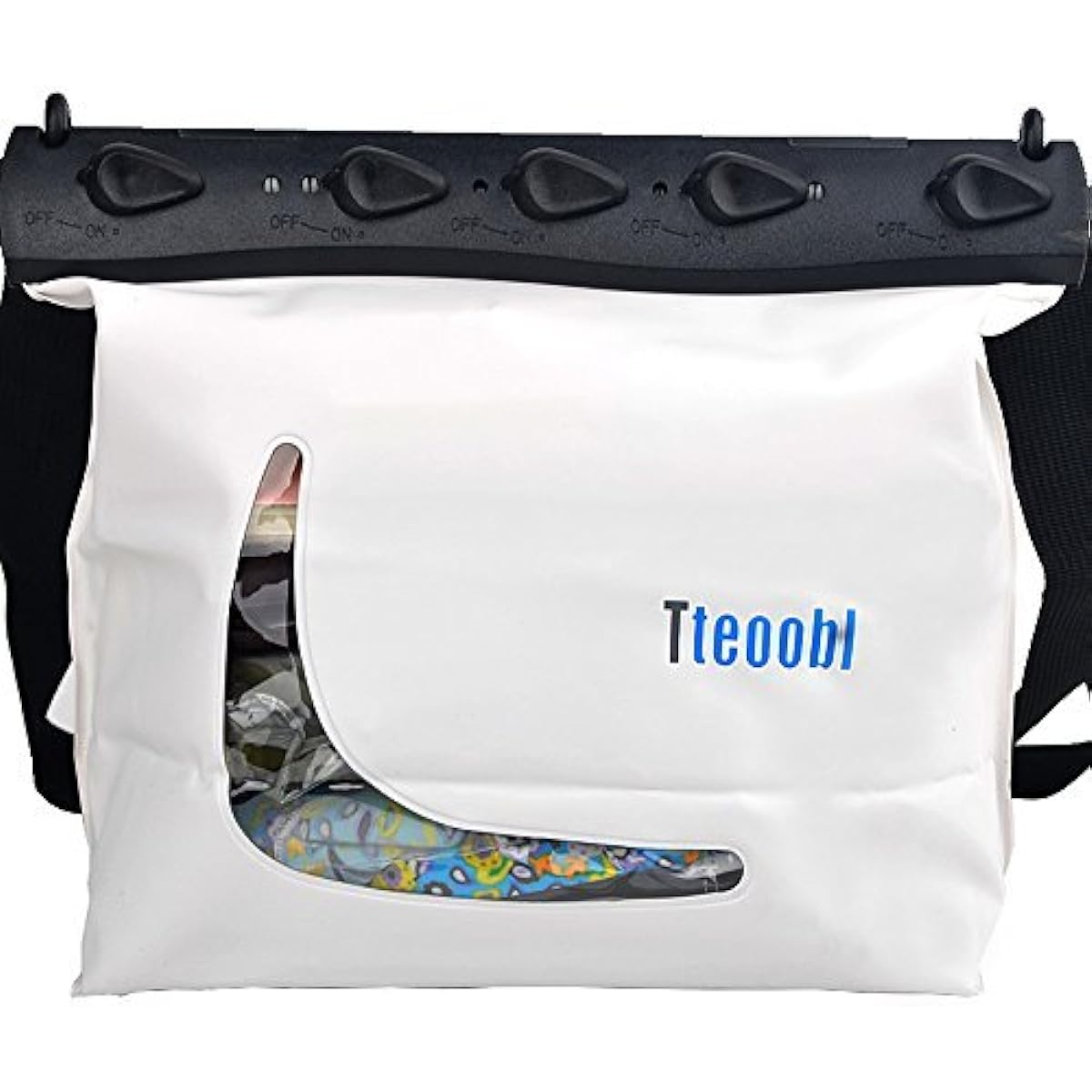 Mercs Tteoobl Waterproof Bag, Waterproof Case, Pool Bag, L Size, Shoulder Bag, IPX8, Beach, River Play, Pool, Travel, Outdoor, Disaster Prevention, Essentials, White