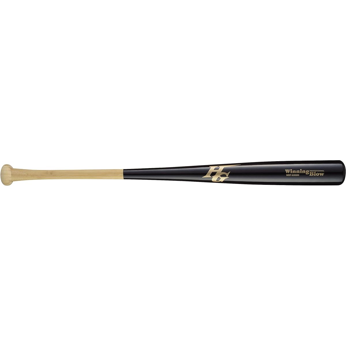 Hi-GOLD Bat Black 84cm Hardball Bamboo Bat WBT-8300BKH