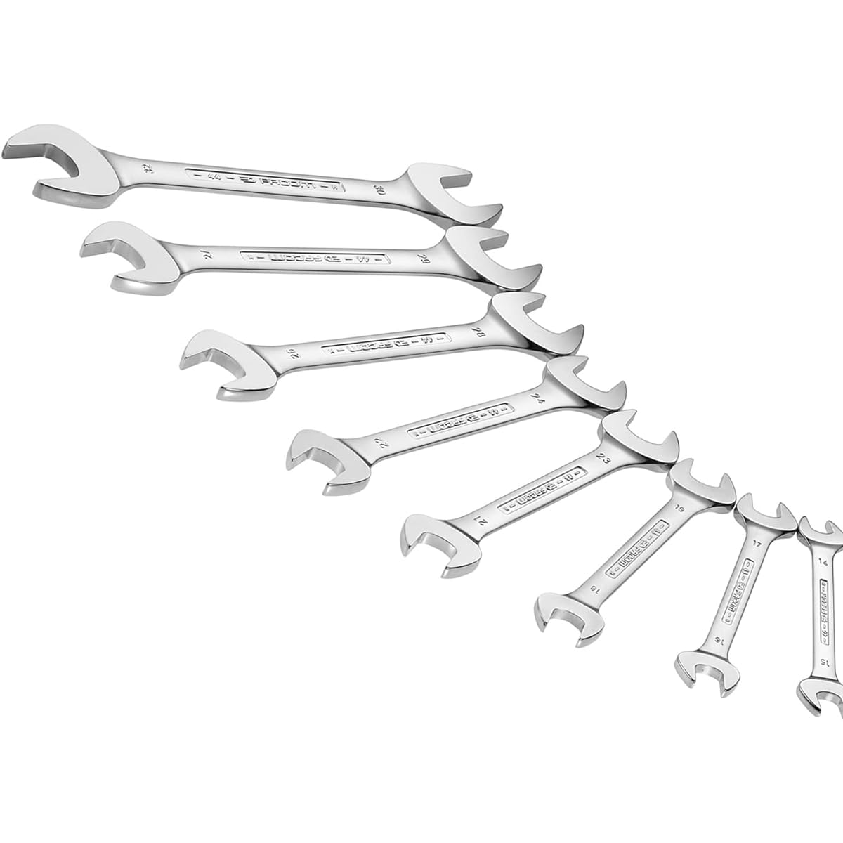 FACOM Double End Spanner Set 8Pc. Metric Open End Wrench Set 44.JE8 Box Case FACOM