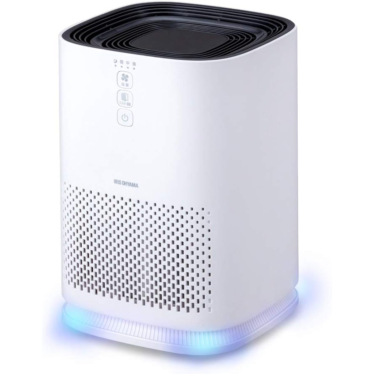 Iris Ohyama Air Purifier, 10 Tatami Mats, Small, Deodorizing, Disinfecting, Deodorizing, Dust, Pollen, Dust Collection, PM2.5, Pets, Quiet, Energy Saving, Lightweight, Tobacco, Allergy Prevention, Compact, Sleep Mode, Interior, Night Light Included, IAP-