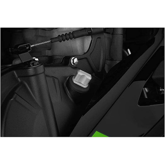 BIKERS Oil Filler Cap GROM CBR250RR ZX-25R Z650 Ninja650 Machined Aluminum Matte Silver BK-D0043-SLV