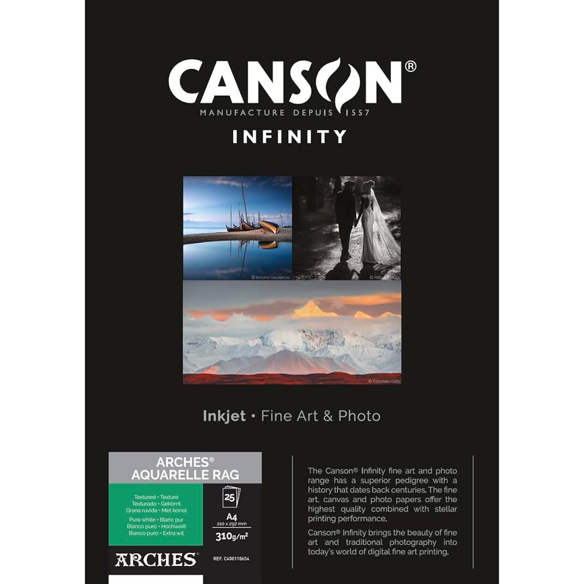 Canson Photo Paper Infinity Archaquarelle Rug A4 25 sheets 400110654