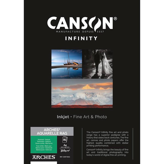 Canson Photo Paper Infinity Archaquarelle Rug A4 25 sheets 400110654