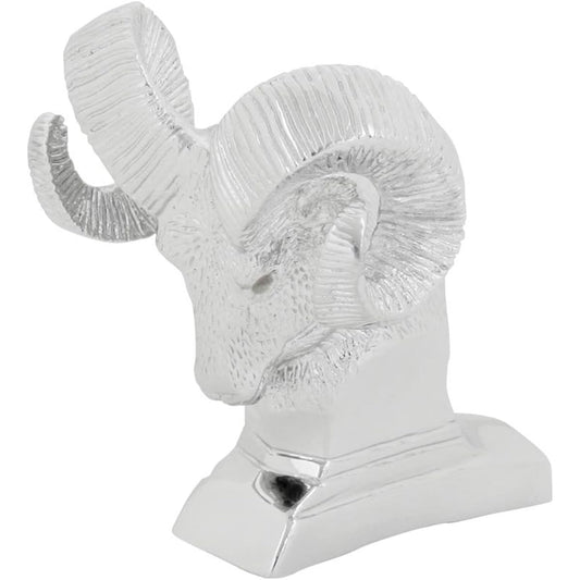 Grand General 48052 Chrome RAM'S HEAD Food Ornament