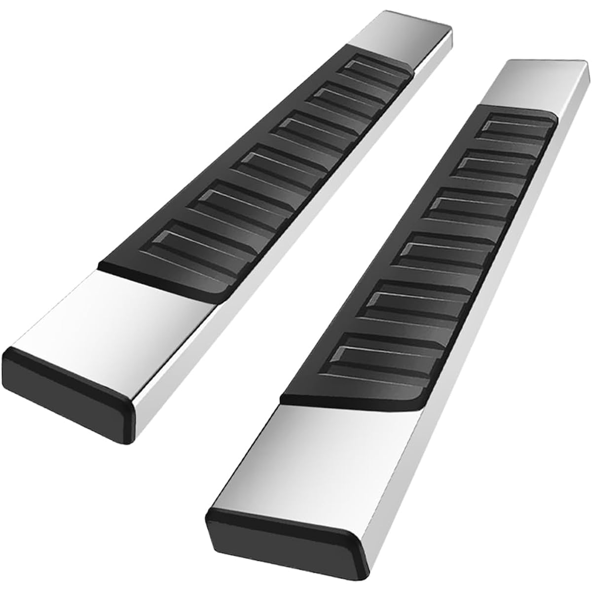 CLIMWA 6 inch side step running board step bar 2019-2023 CHEVY SILVERADO/GMC Sierra 1500; 2019-2024 2500/3500 Regular/Standard/Single Cab Track Step Rail Stainless Steel