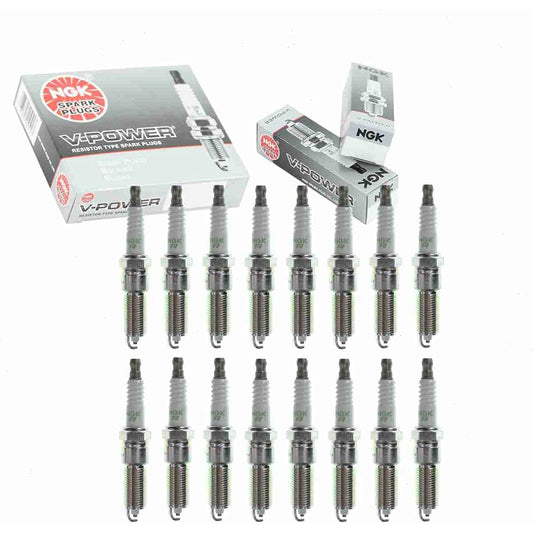 NGK V-POWER Spark Plug 16 DODGE RAM 2500 5.7L V8 2003-2008 Ignition Wire Secondary