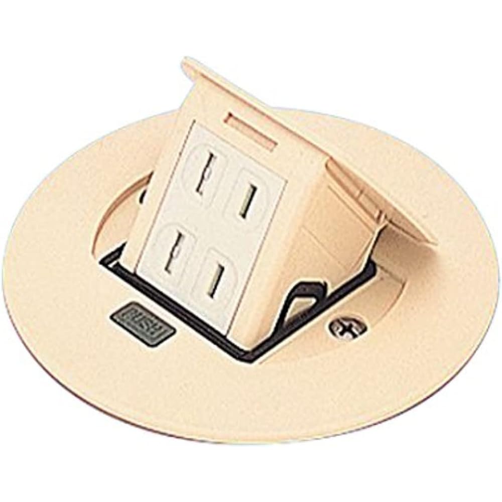 Panasonic F Type Upcon For Cable Work Round Ivory 2P15A 125V 2 Ports DU1100W