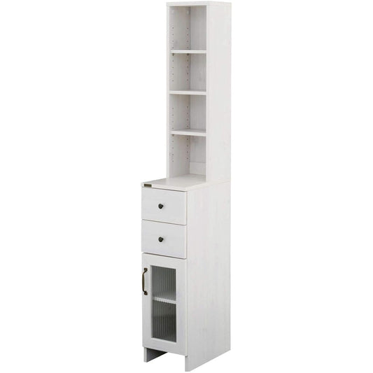 Sato Sangyo DOLLY Gap Storage Width 25cm White Slim Movable Shelf DO170-25SS WH