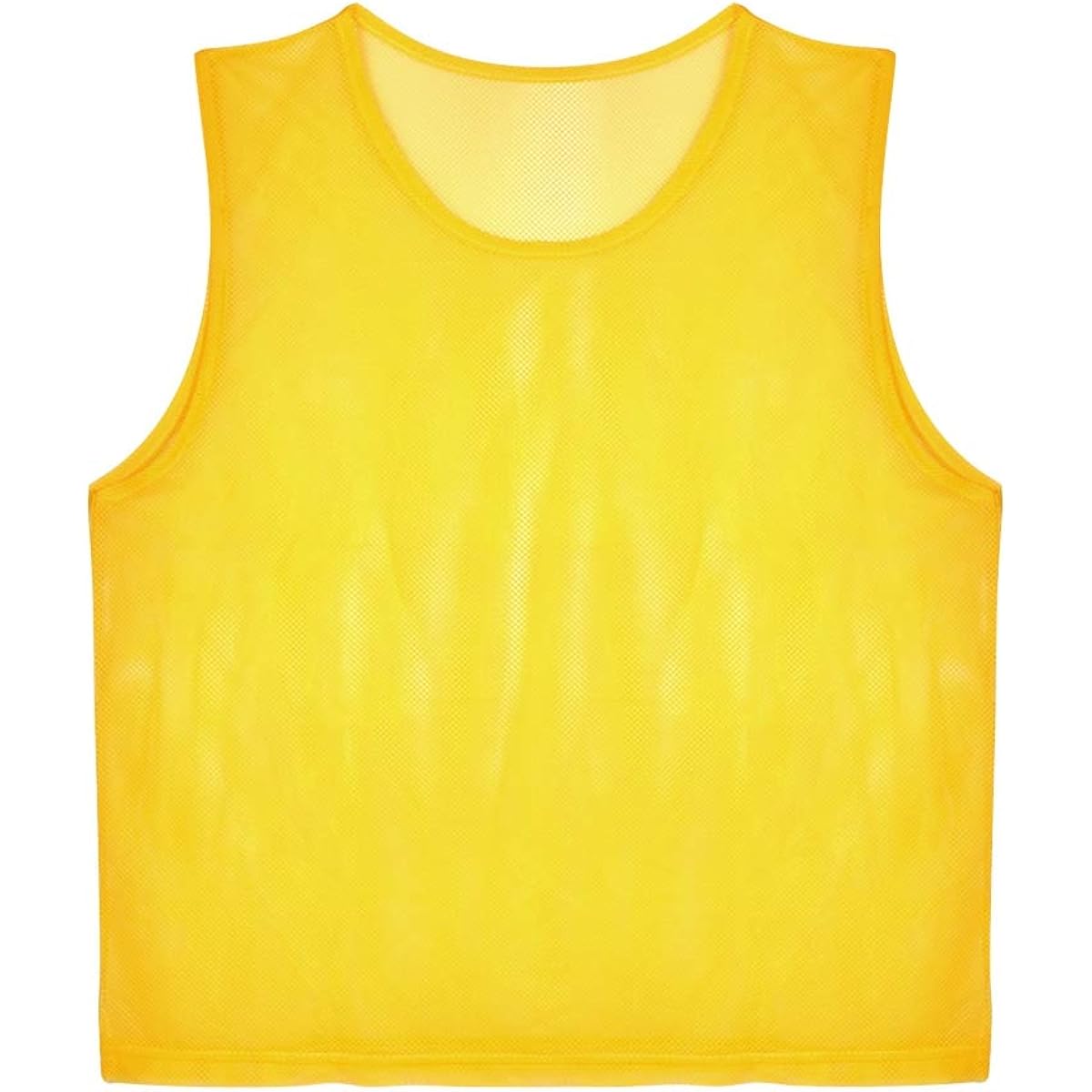 [12 pieces/set] Bibs Mesh Bibs Junior Bibs Adult Bibs Soccer Football Vest Unisex Breathable Practice Match Team Practice Event Volunteer Club Jersey (Yellow) Product Name