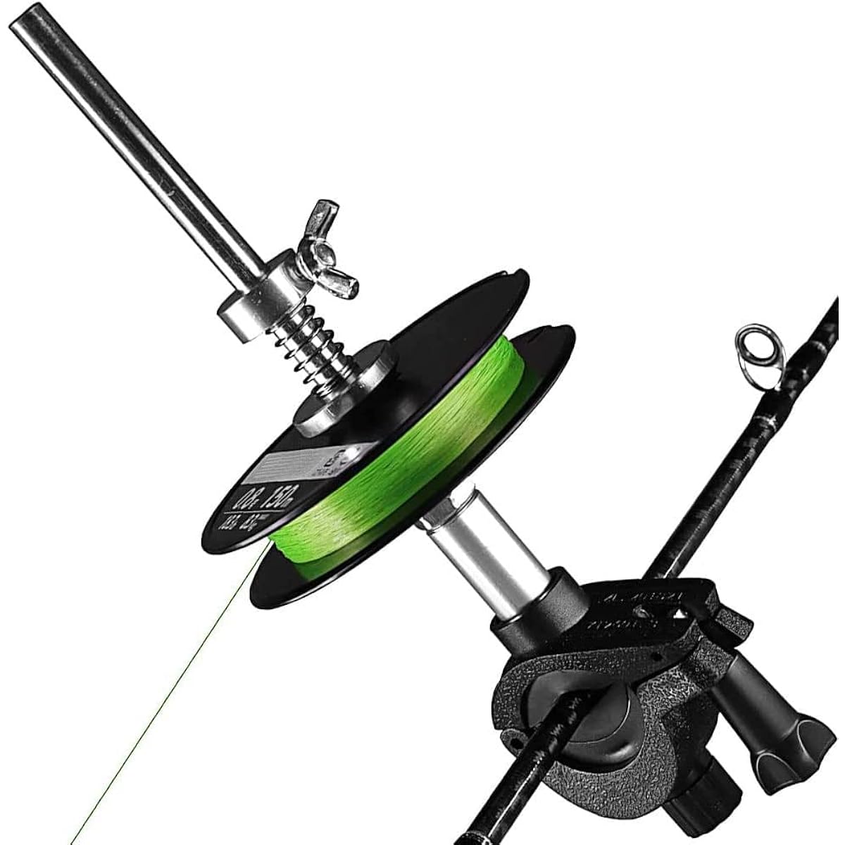 Uonin portable thread winder attached to the rod, easy to change lines by yourself anywhere, reduces thread twisting