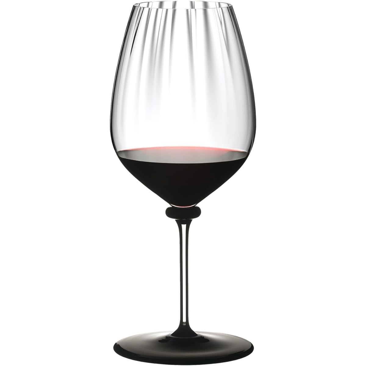 [Genuine] RIEDEL Red Wine Glass Fat a Mano Performance Cabernet/Merlot (Black) 834ml Clear 4884/0N