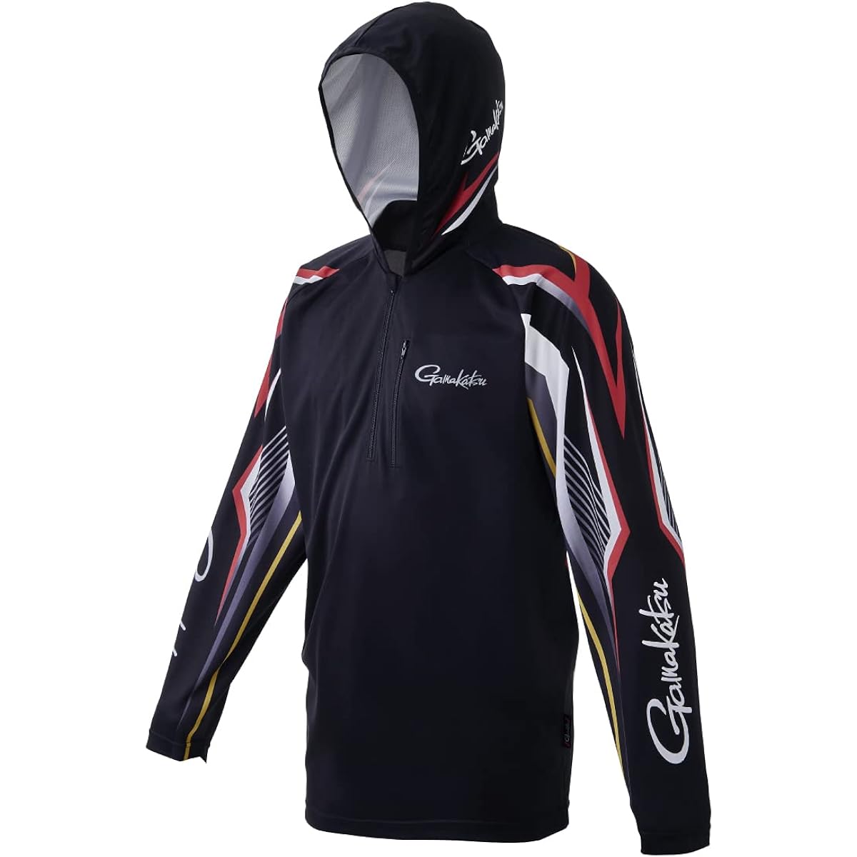 [Gamakatsu] 2WAY print zip shirt hoodie