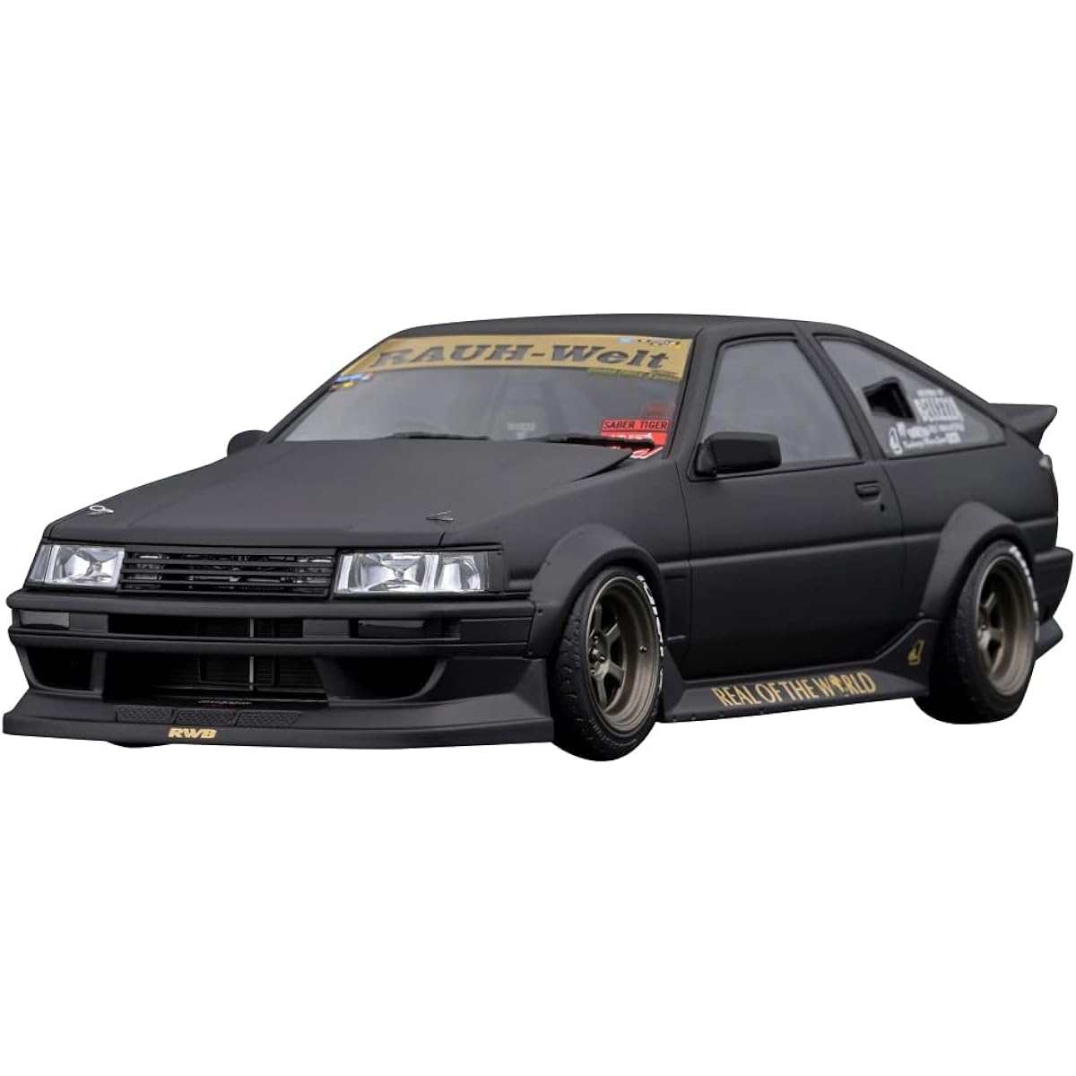 ignition model 1/18 RWB AE86 Matte Black finished product IG2606