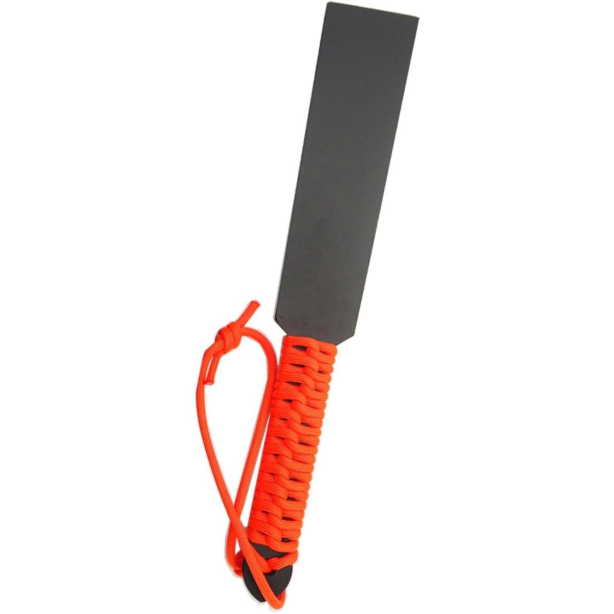 Iron fan, broken in, 1 shaku, with parachute cord, all iron, made in Japan (orange)