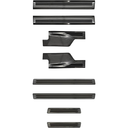 Samurai Produce Nissan New Model X-Trail T33 Side Step Inside & Outside Scuff Plate Front Rear Set 8P Black Hairline