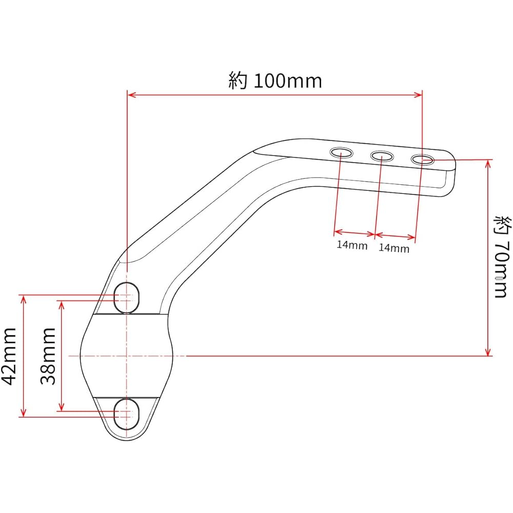 Dirt Freak ZETA Hand Guard Mount Bar Clamp Type KTM/HUSQVARNA '14- ZE71-1830