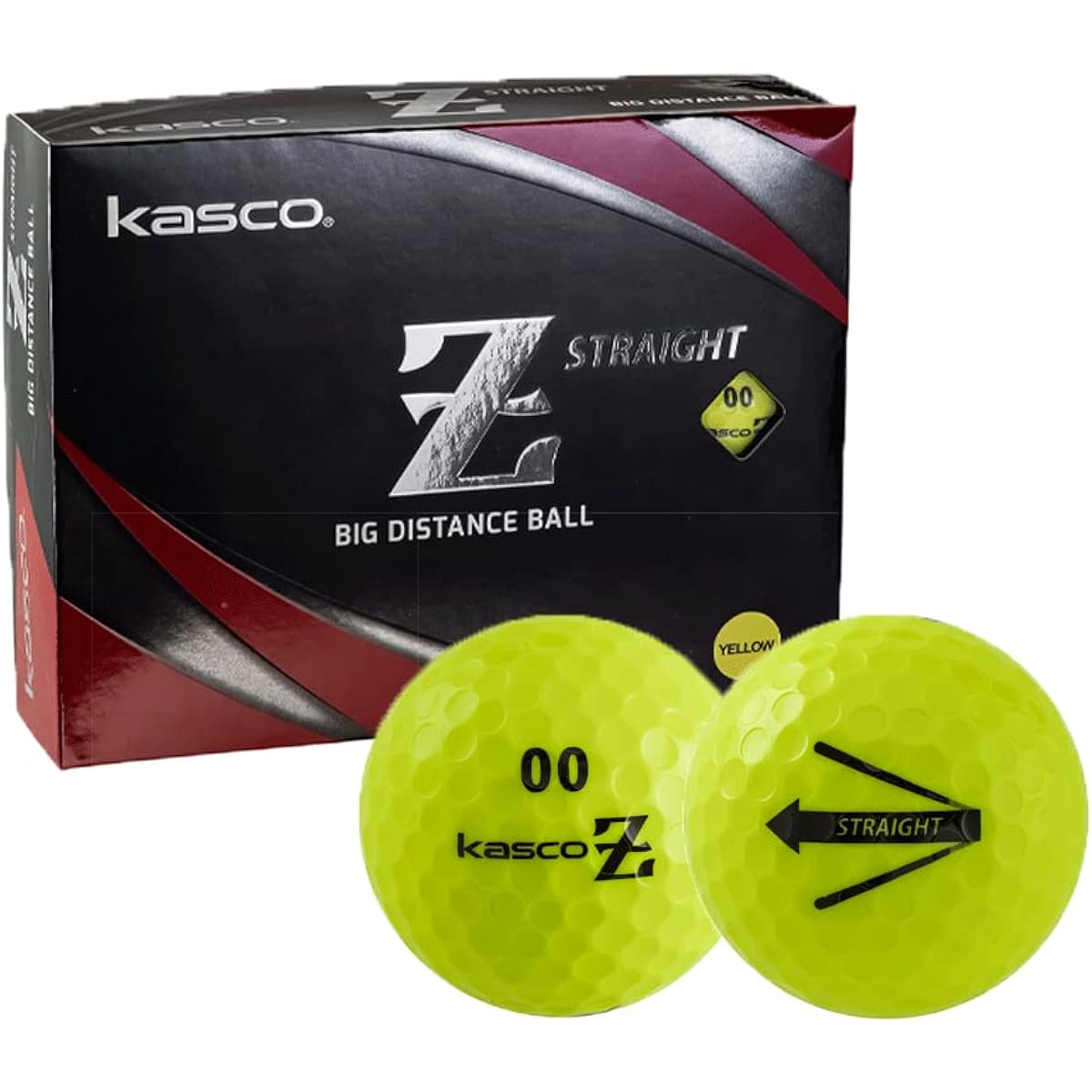 Kasco Z STRAGHT golf balls 1 dozen 12 balls Kasco 1 dozen (12 pieces) [Straight] [BALL]