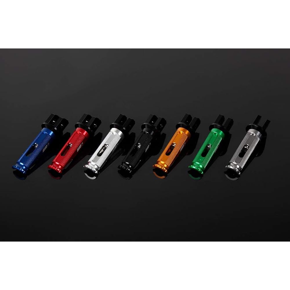 SSK Machined Aluminum Step Racing Type for Riders Mounting Part Color: Black Step Bar Color: Titanium KAWASAKI Z125 PRO 2016-2017 NINJA250 2013-2017 Z250 2013-2014