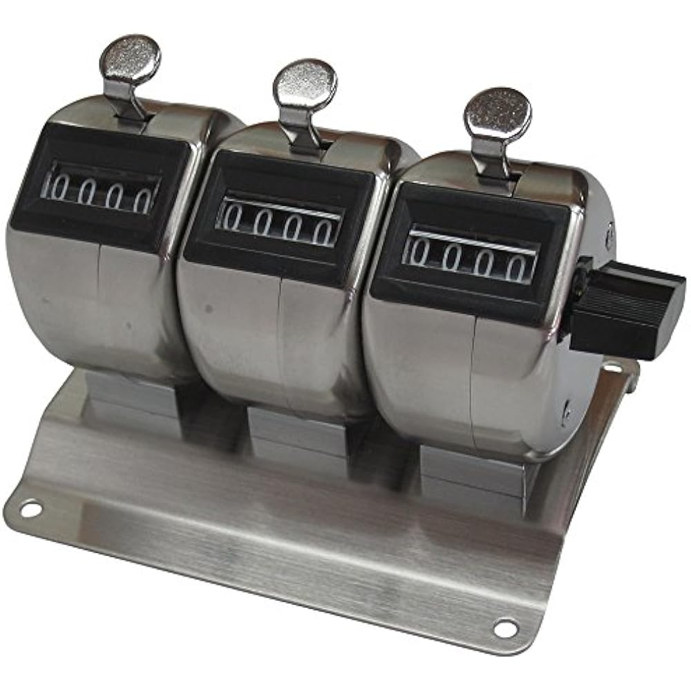 Stainless steel triple counter (counter) HM404-3